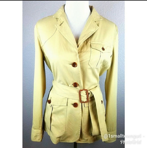 Ralph Lauren Jackets & Blazers - Lauren by Ralph Lauren belted safari coat tan L